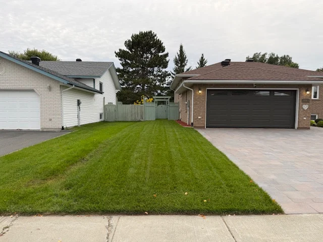 Front lawn between neighbouring homes and driveways — after, pair 32 of 36